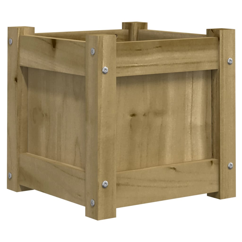 Hageplantekasse 31x31x31 cm impregnert furu