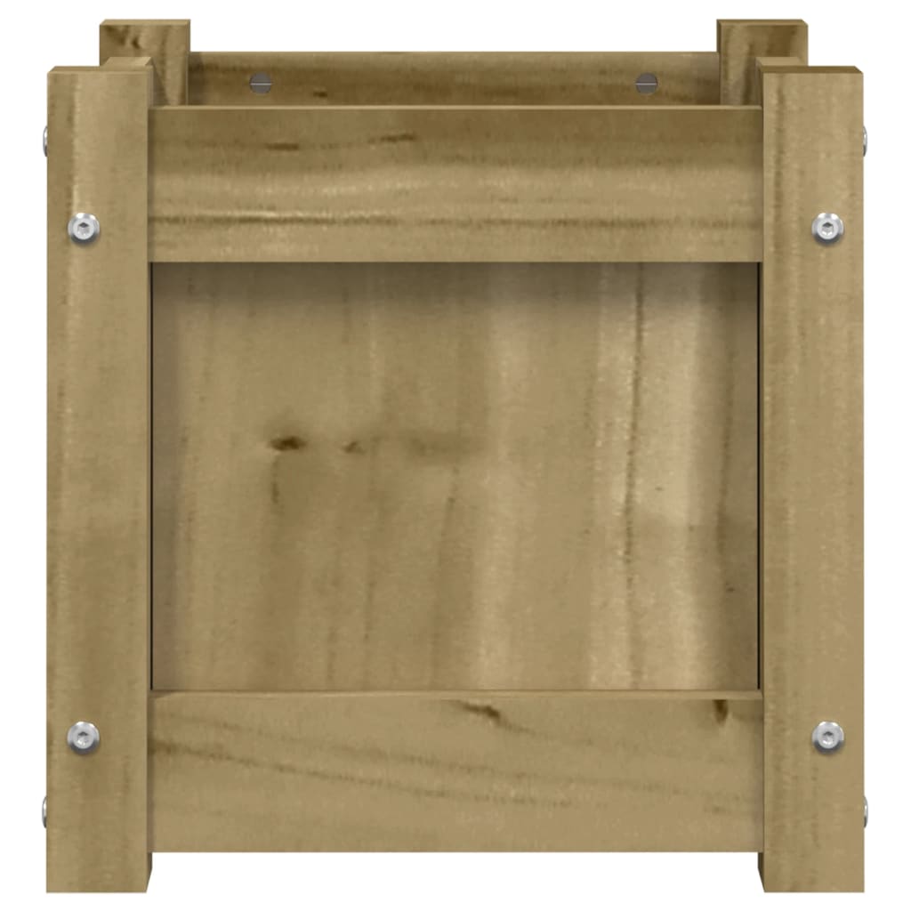 Hageplantekasse 31x31x31 cm impregnert furu