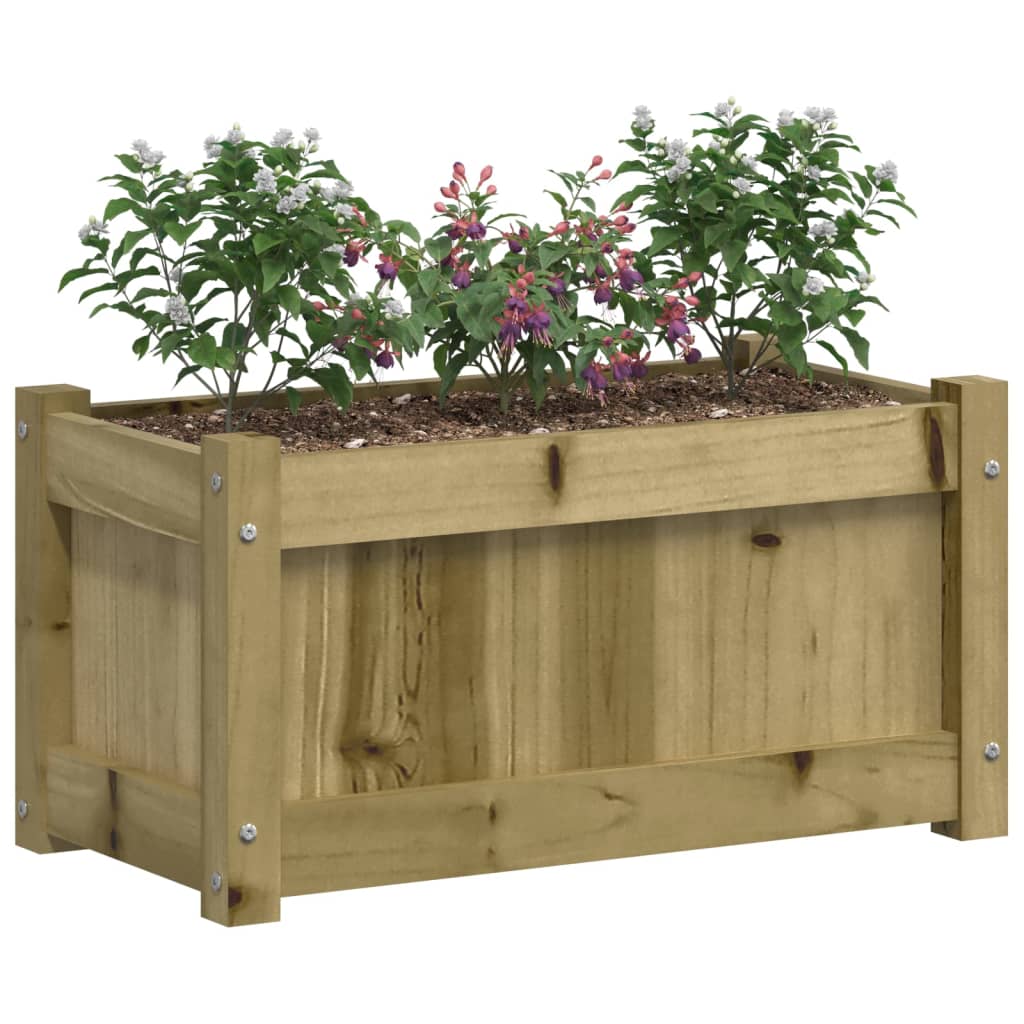 Hageplantekasse 60x31x31 cm impregnert furu