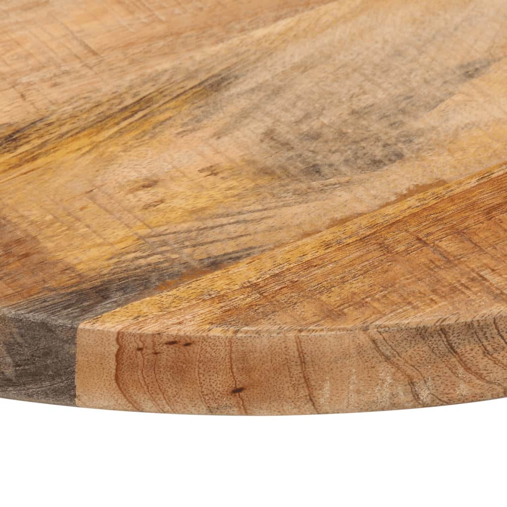Bordplate Ø 50x2,5 cm rund grovt heltre mango