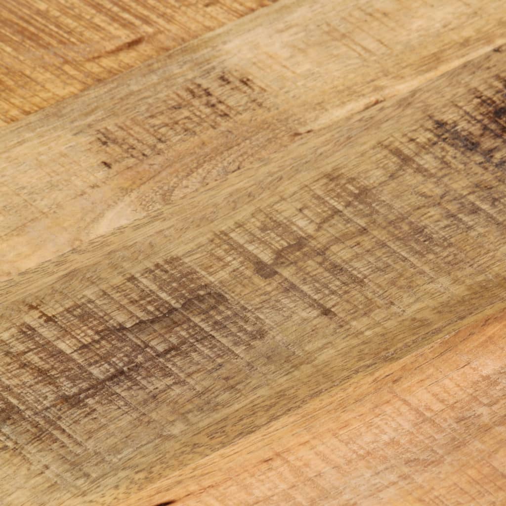Bordplate Ø 60x3,8 cm rund grovt heltre mango