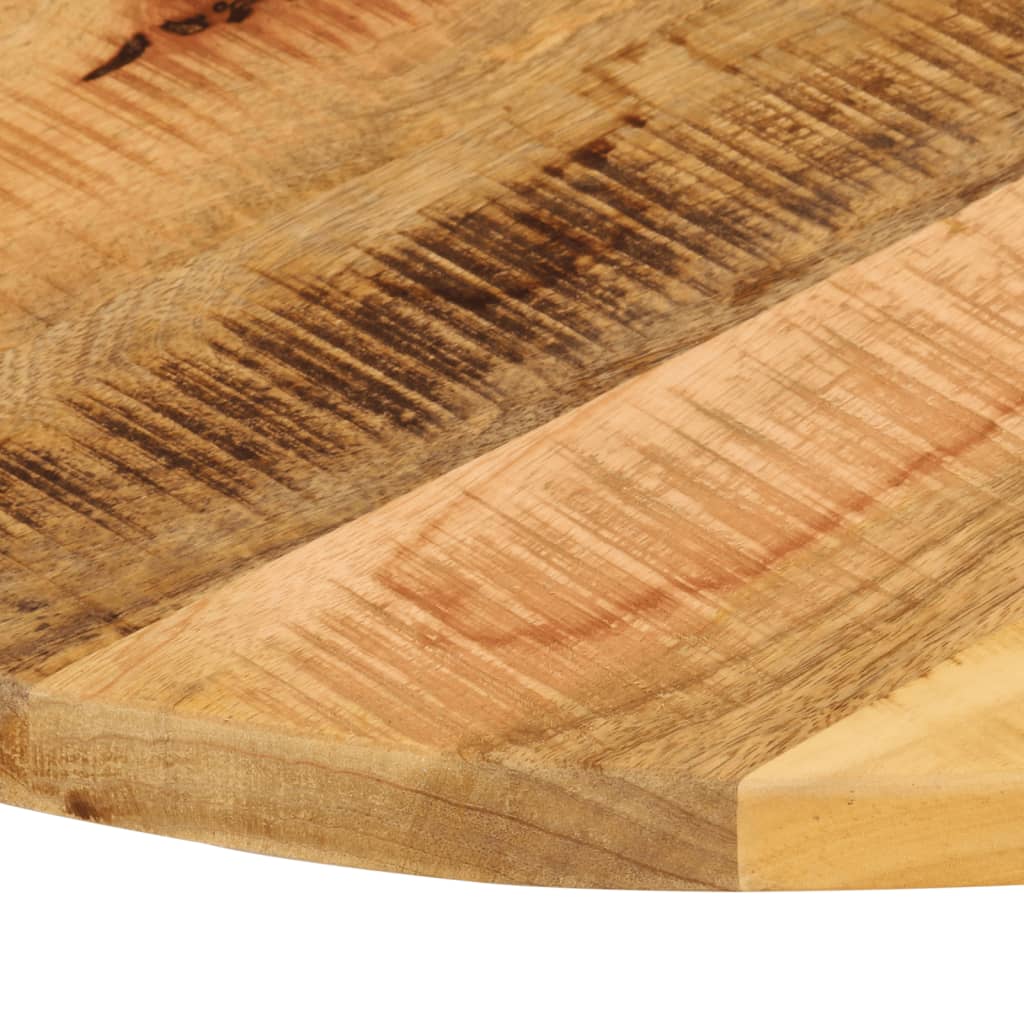 Bordplate Ø 70x1,5 cm rund grovt heltre mango