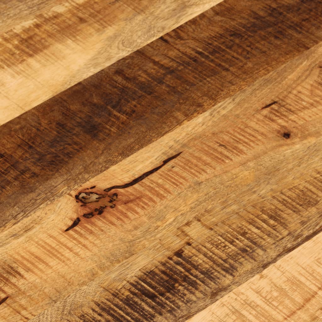 Bordplate Ø 70x1,5 cm rund grovt heltre mango