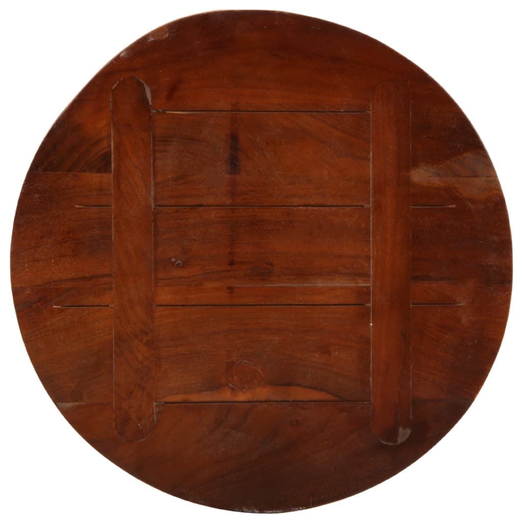 Bordplate Ø 60x2,5 cm rund gjenvunnet heltre