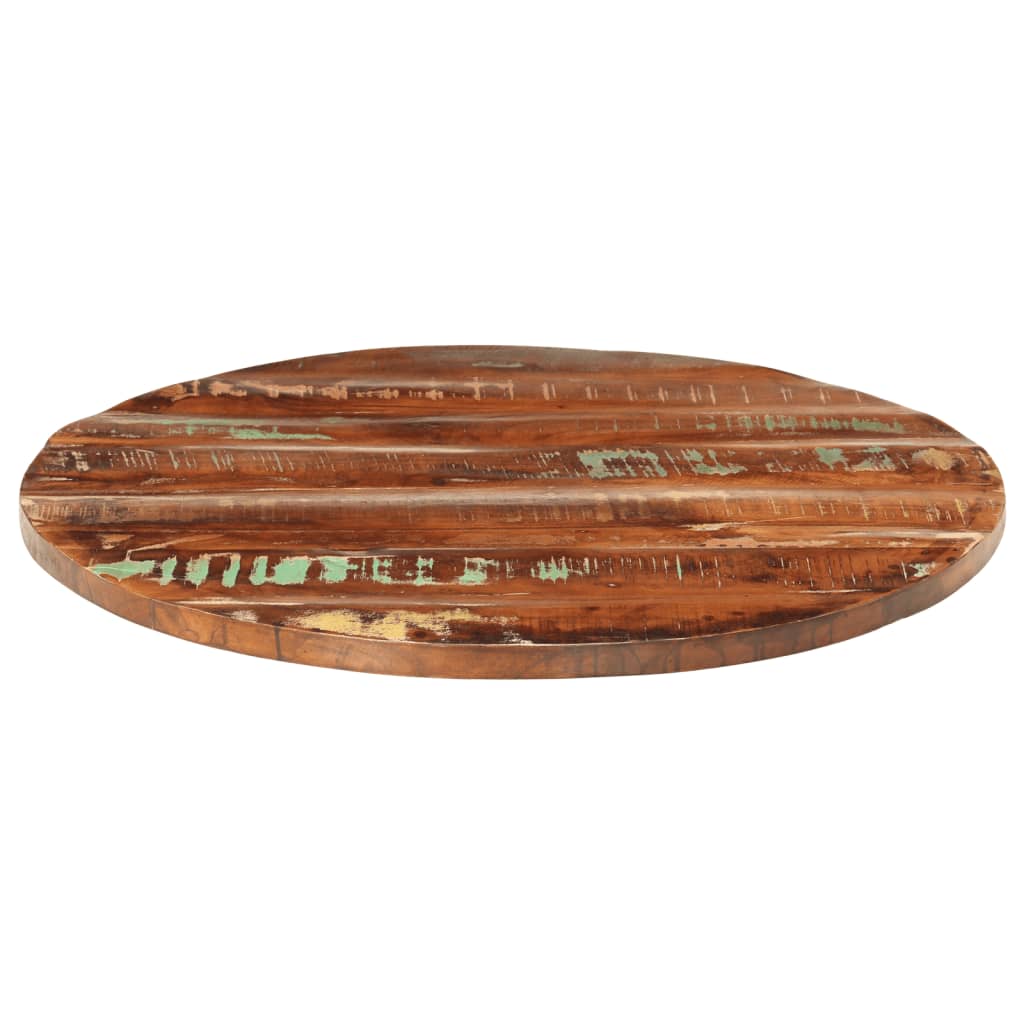 Bordplate Ø 70x1,5 cm rund gjenvunnet heltre