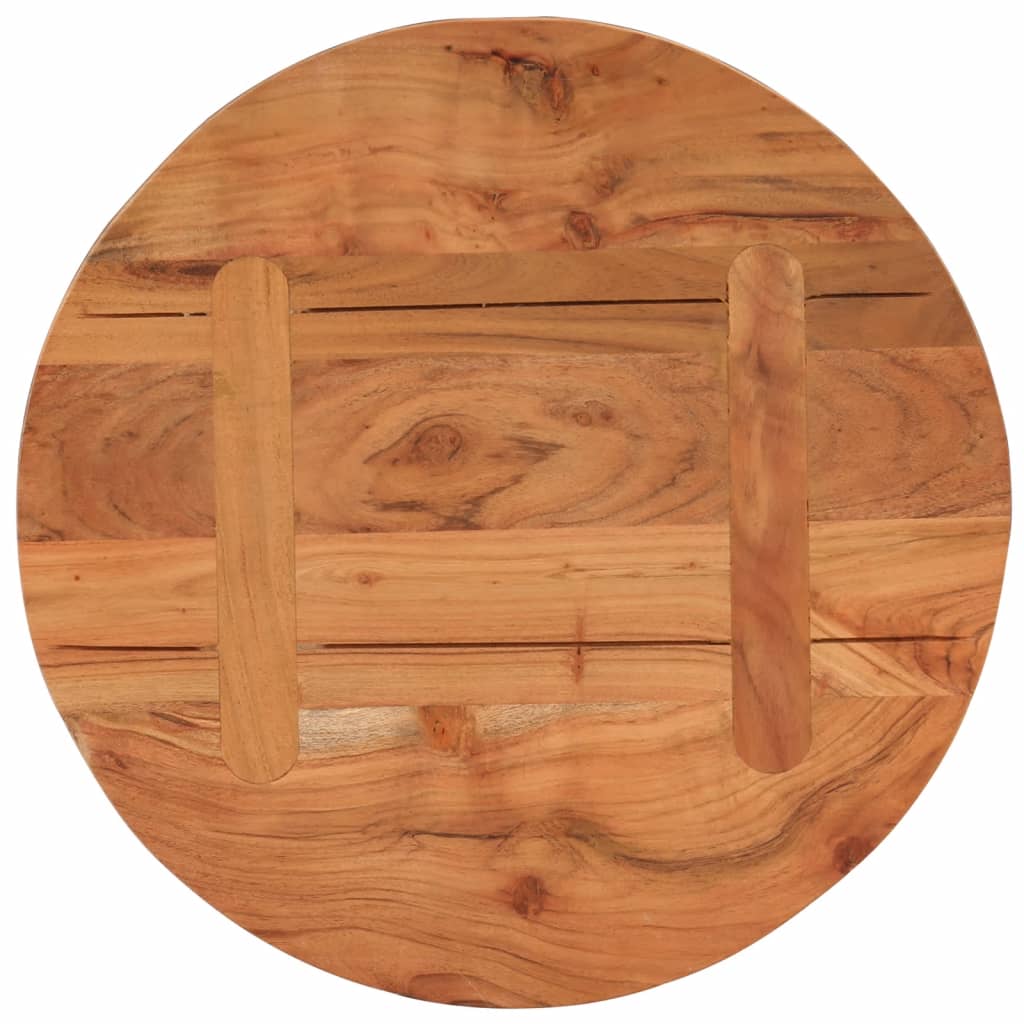 Bordplate Ø40x3,8 cm rund heltre akasie