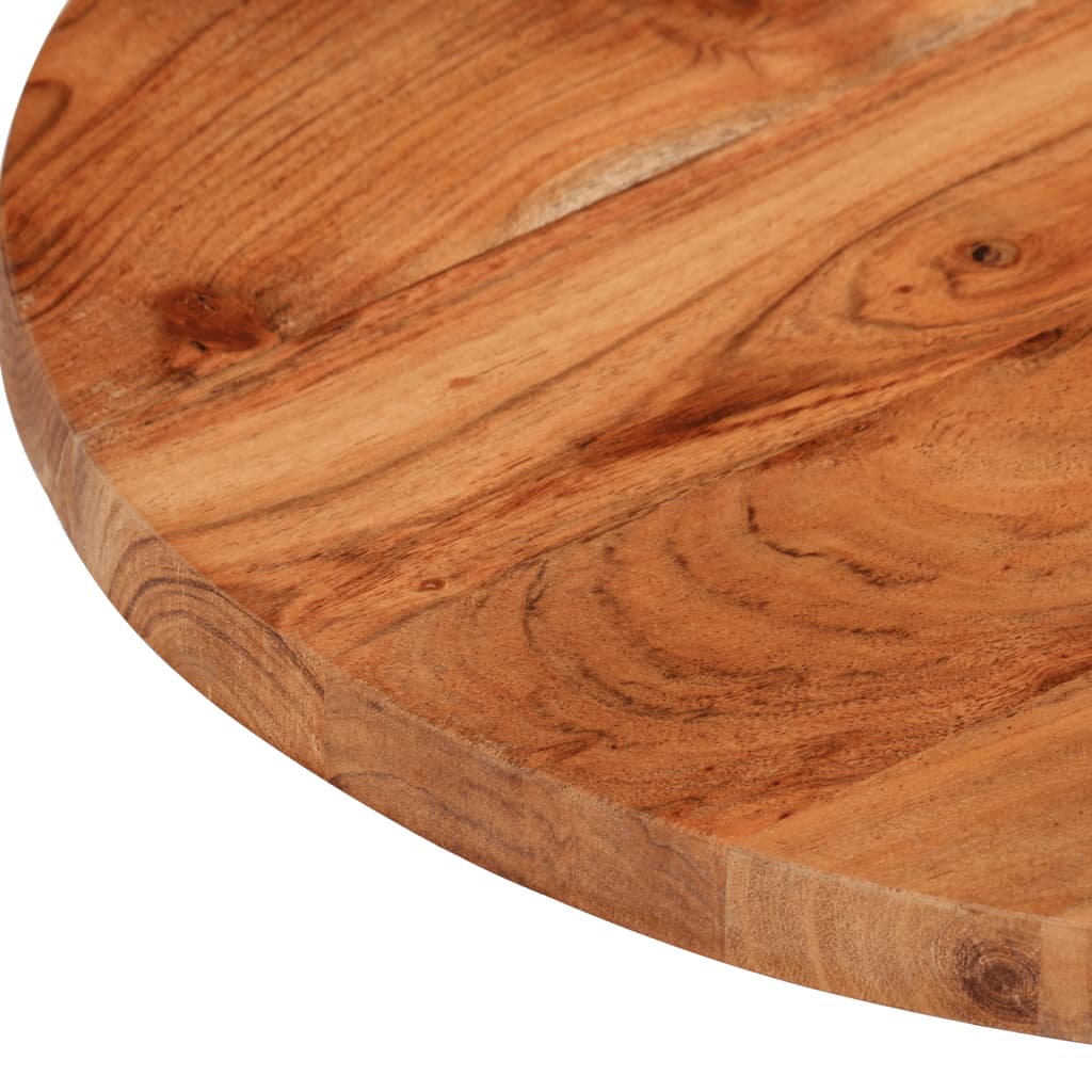 Bordplate Ø50x3,8 cm rund heltre akasie