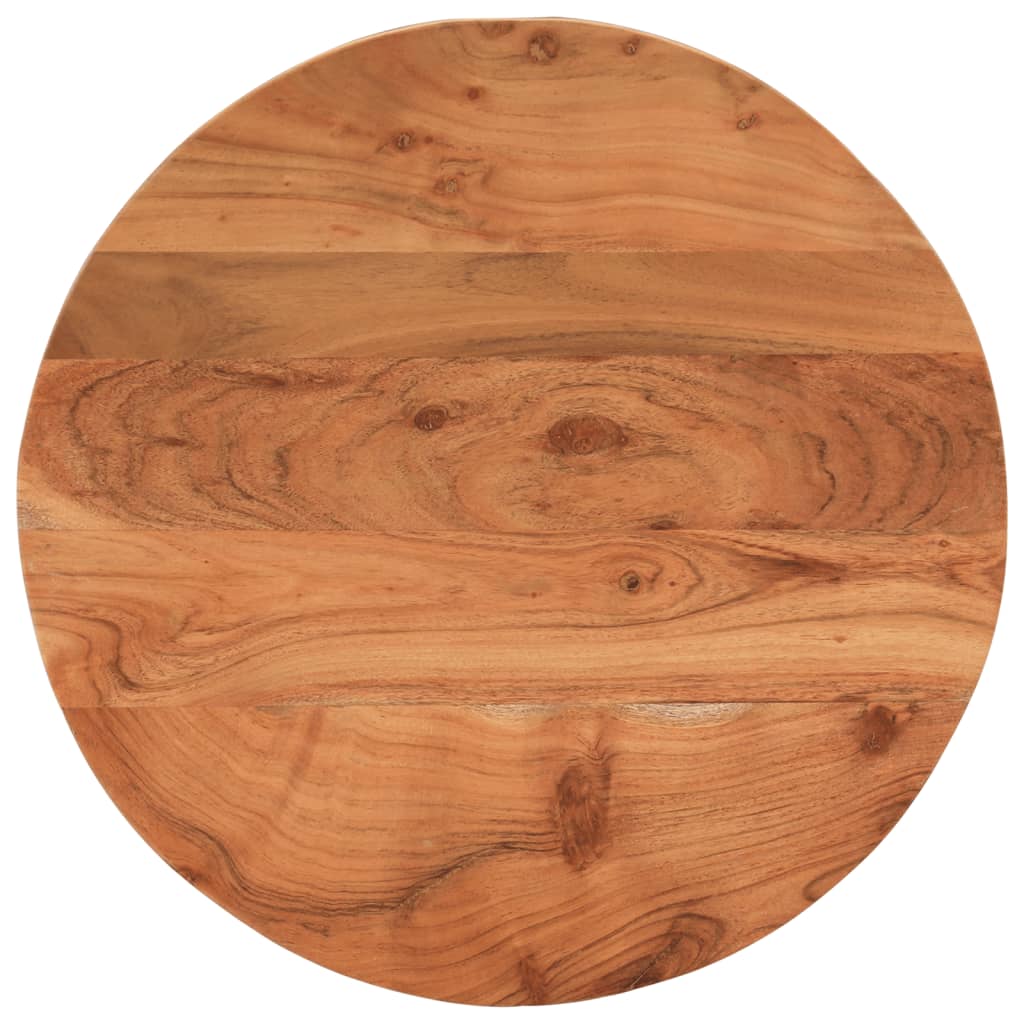 Bordplate Ø60x2,5 cm rund heltre akasie