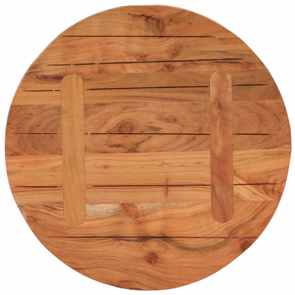 Bordplate Ø60x2,5 cm rund heltre akasie