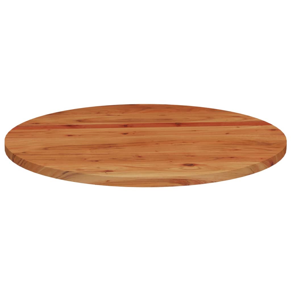 Bordplate Ø80x2,5 cm rund heltre akasie