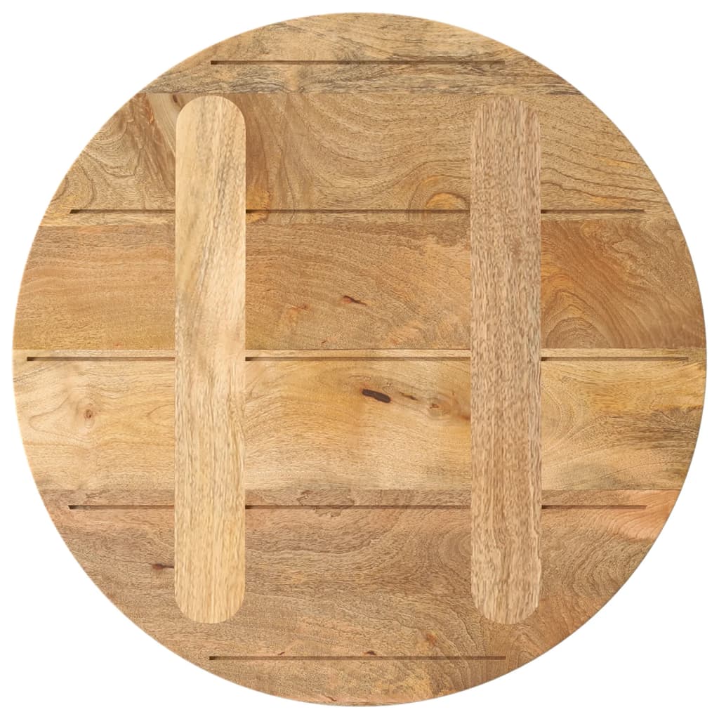 Bordplate Ø 40x2,5 cm rund heltre mango
