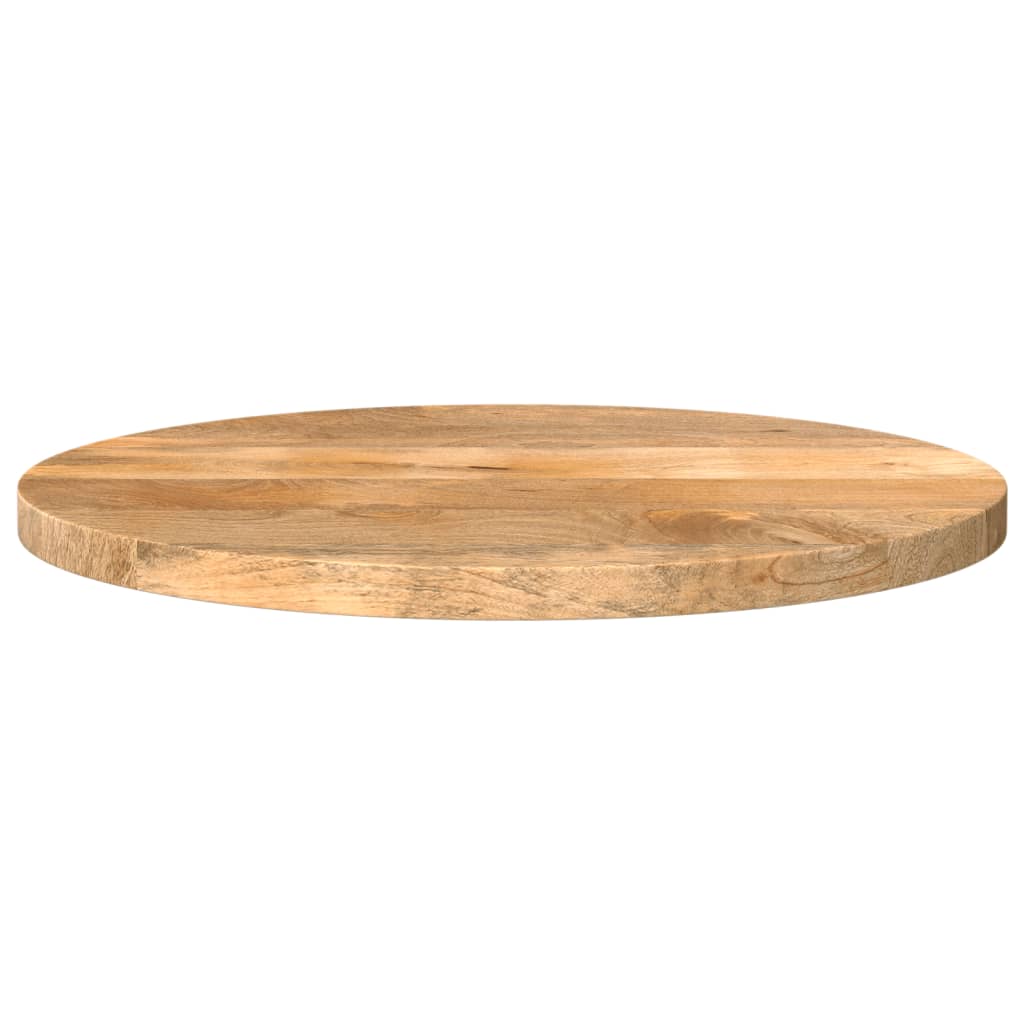 Bordplate Ø 40x3,8 cm rund grovt heltre mangotre