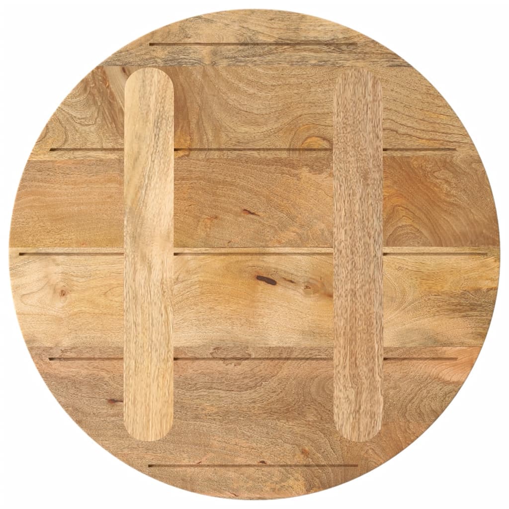 Bordplate Ø 50x3,8 cm rund heltre mango