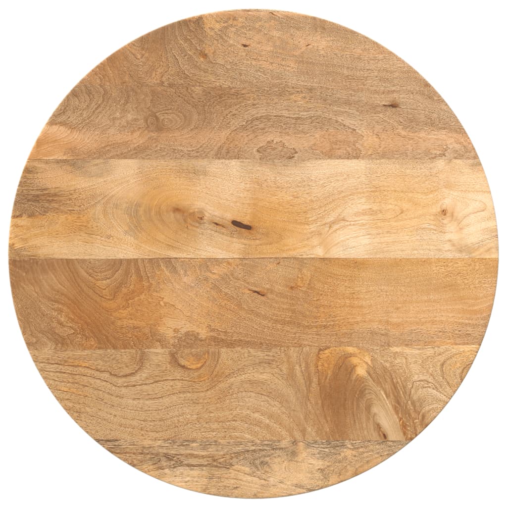 Bordplate Ø 60x3,8 cm rund heltre mango