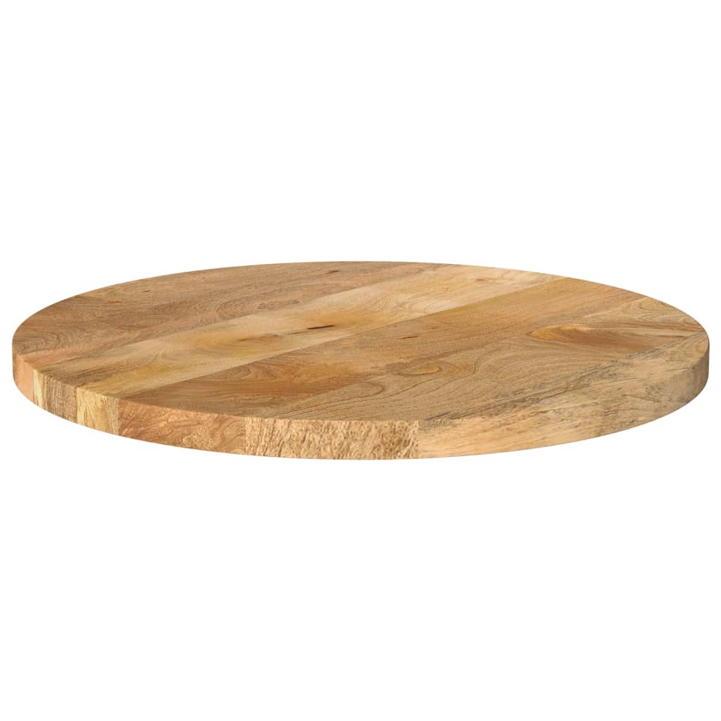 Bordplate Ø 60x3,8 cm rund heltre mango