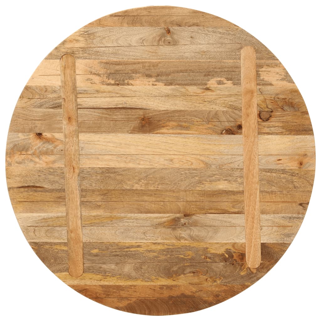 Bordplate Ø 70x2,5 cm rund heltre mango