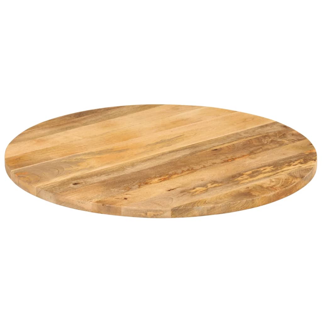 Bordplate Ø 70x3,8 cm rund heltre mango