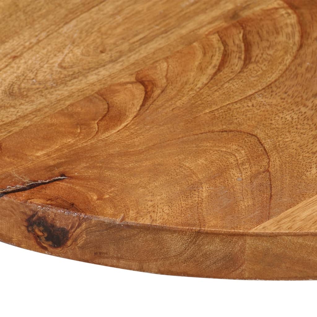 Bordplate Ø 80x2,5 cm rund heltre mango