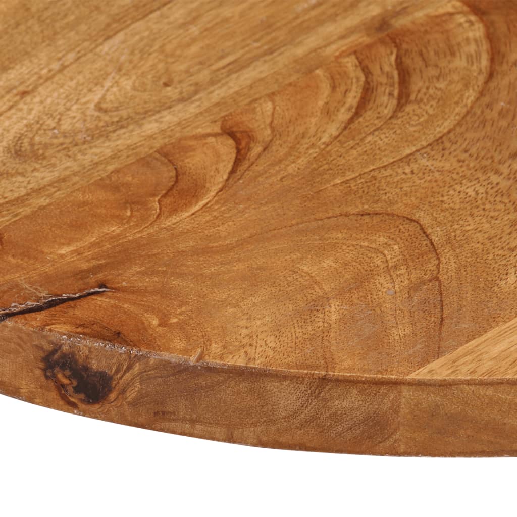 Bordplate Ø 80x3,8 cm rund heltre mango