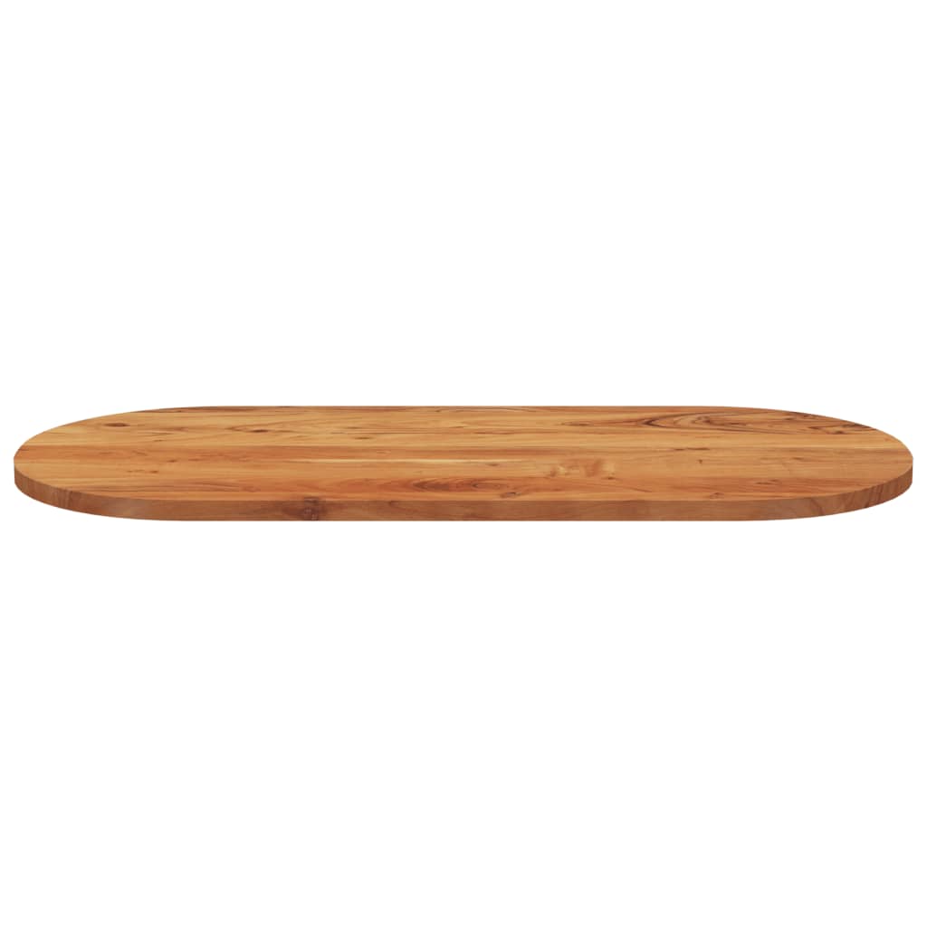 Bordplate 90x40x3,8 cm oval heltre akasie