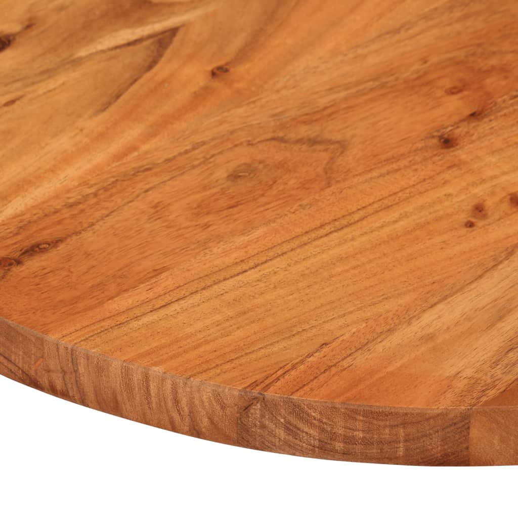 Bordplate 90x40x3,8 cm oval heltre akasie