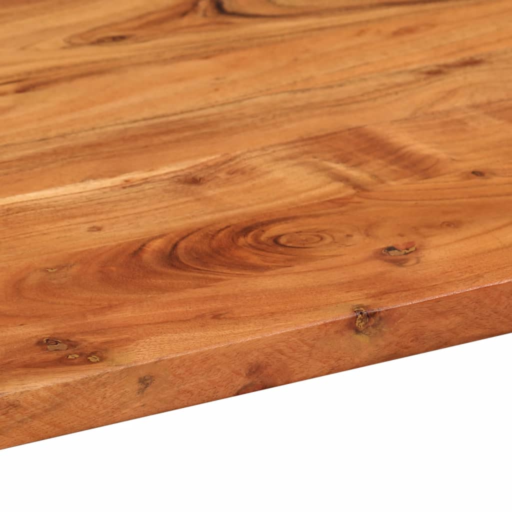 Bordplate 90x40x3,8 cm oval heltre akasie