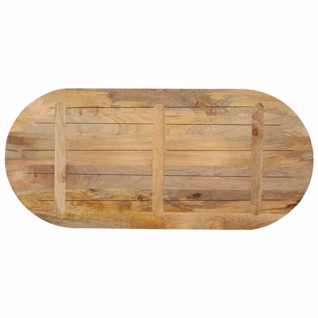 Bordplate 90x40x3,8 cm oval heltre mango