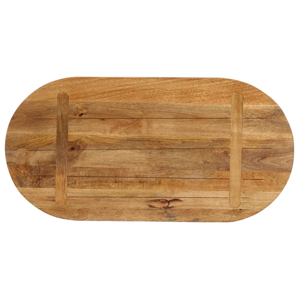 Bordplate 80x40x3,8 cm oval heltre mango