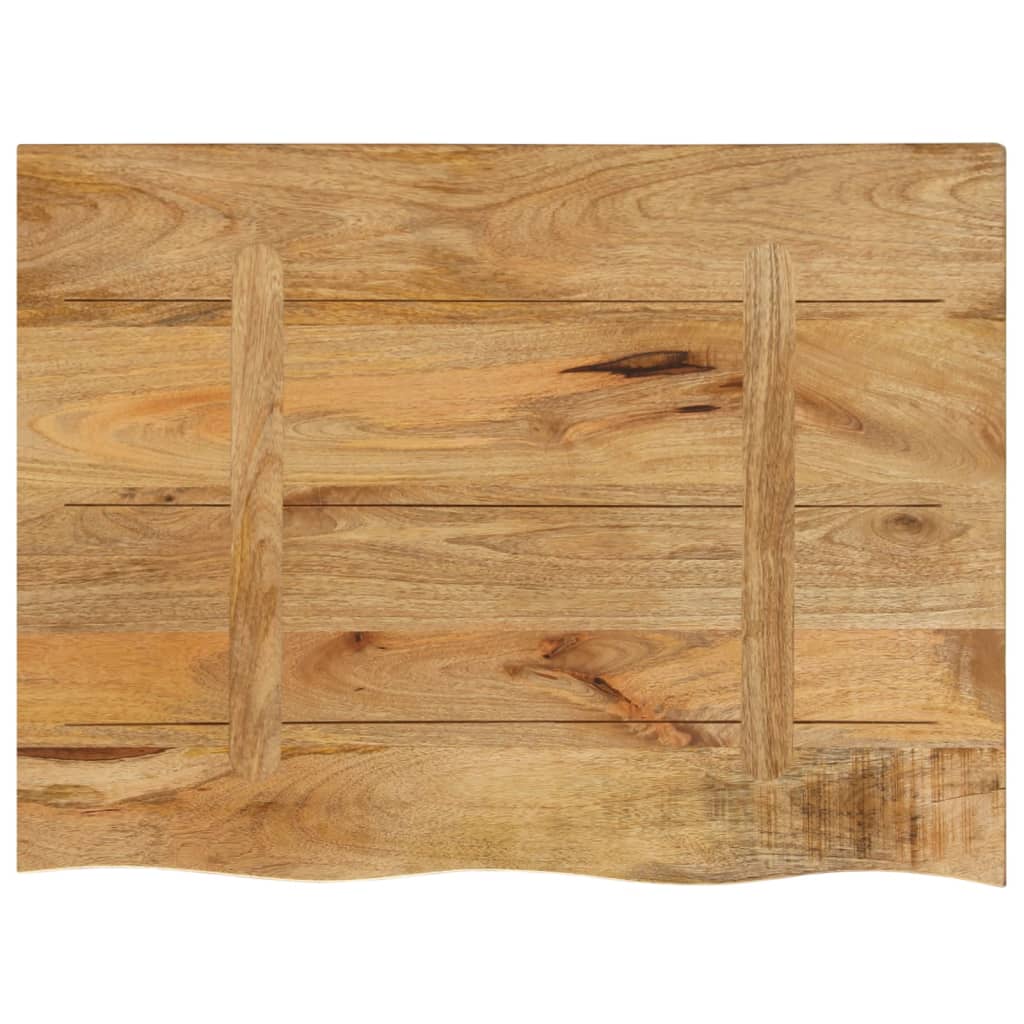 Bordplate 70x60x2,5 cm naturlig kant grovt heltre mangotre