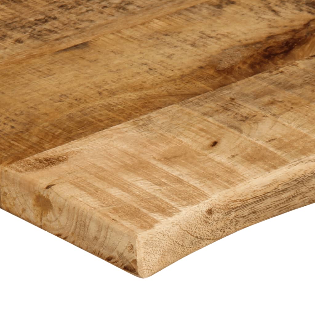 Bordplate 70x60x2,5 cm naturlig kant grovt heltre mangotre