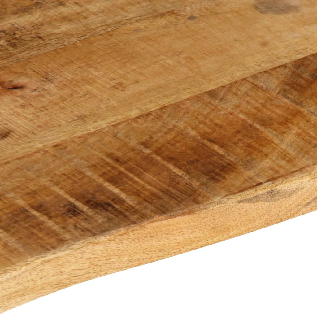 Bordplate 70x60x2,5 cm naturlig kant grovt heltre mangotre