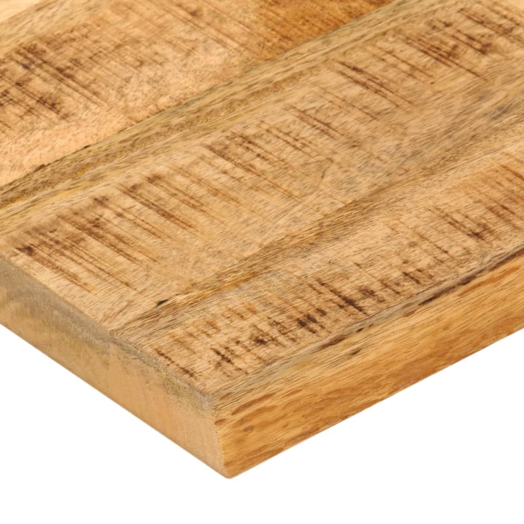 Bordplate 80x80x2,5 cm naturlig kant grovt heltre mangotre