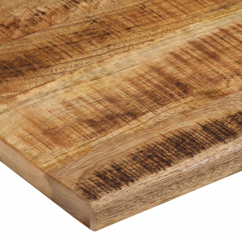 Bordplate 90x80x3,8 cm naturlig kant grovt heltre mangotre