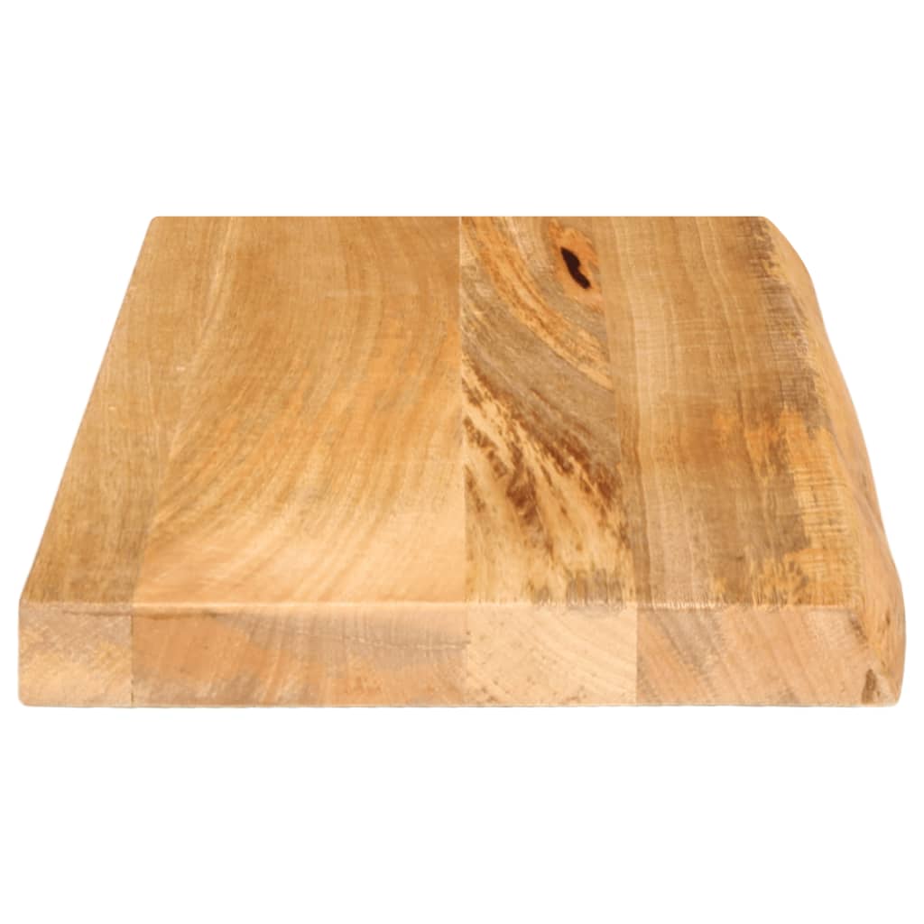 Bordplate med naturlig kant 40x20x2,5 cm heltre mango