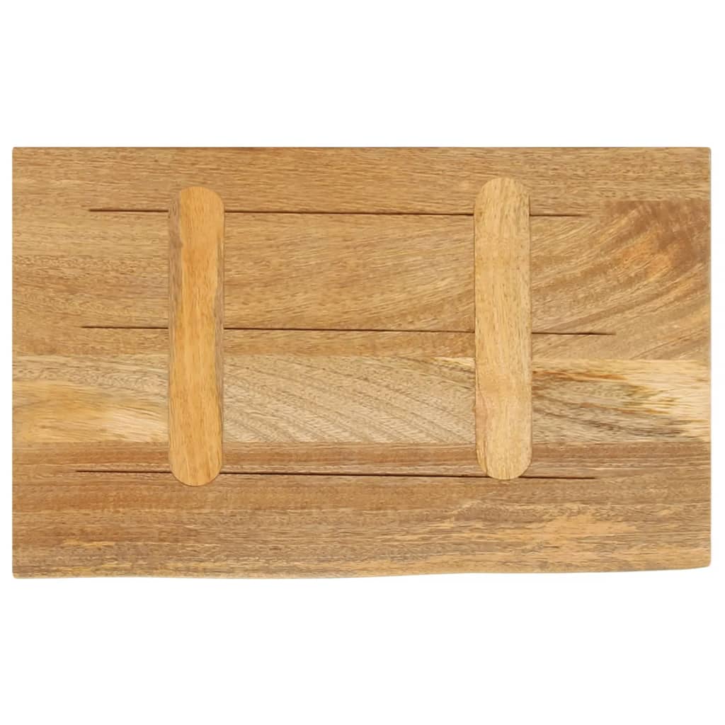Bordplate med naturlig kant 50x20x2,5 cm heltre mango