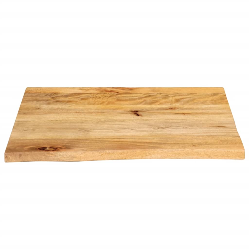 Bordplate med naturlig kant 60x60x2,5 cm heltre mango
