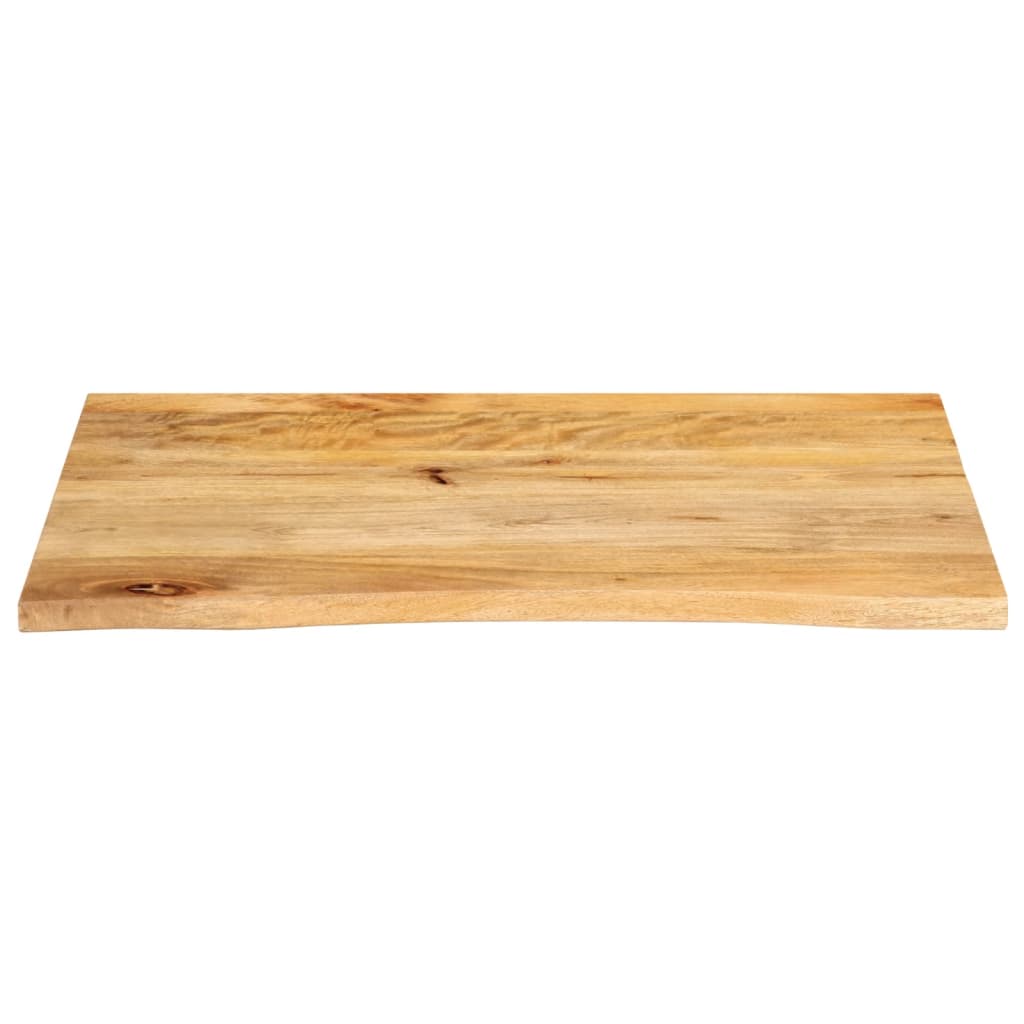 Bordplate 90x60x2,5 cm naturlig kant heltre mango