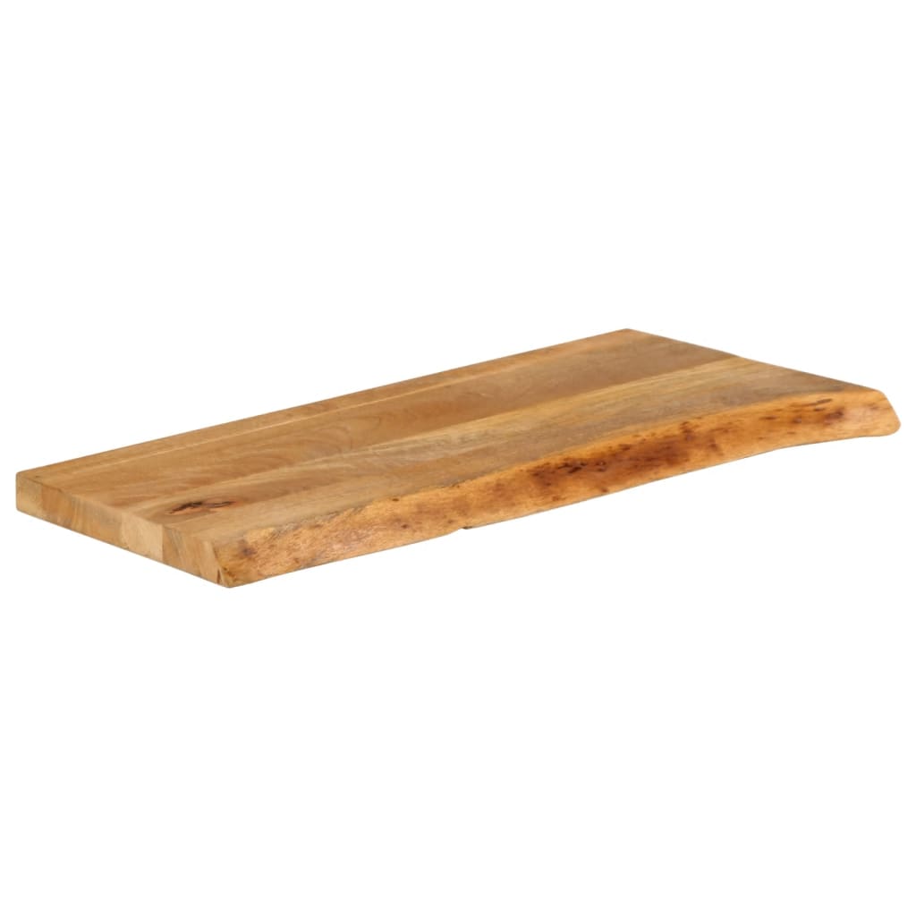 Bordplate naturlig kant 70x20x3,8 cm heltre mango