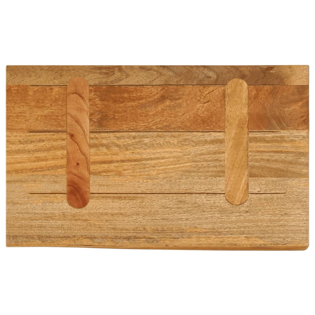 Bordplate med naturlig kant 40x20x2,5 cm heltre mango