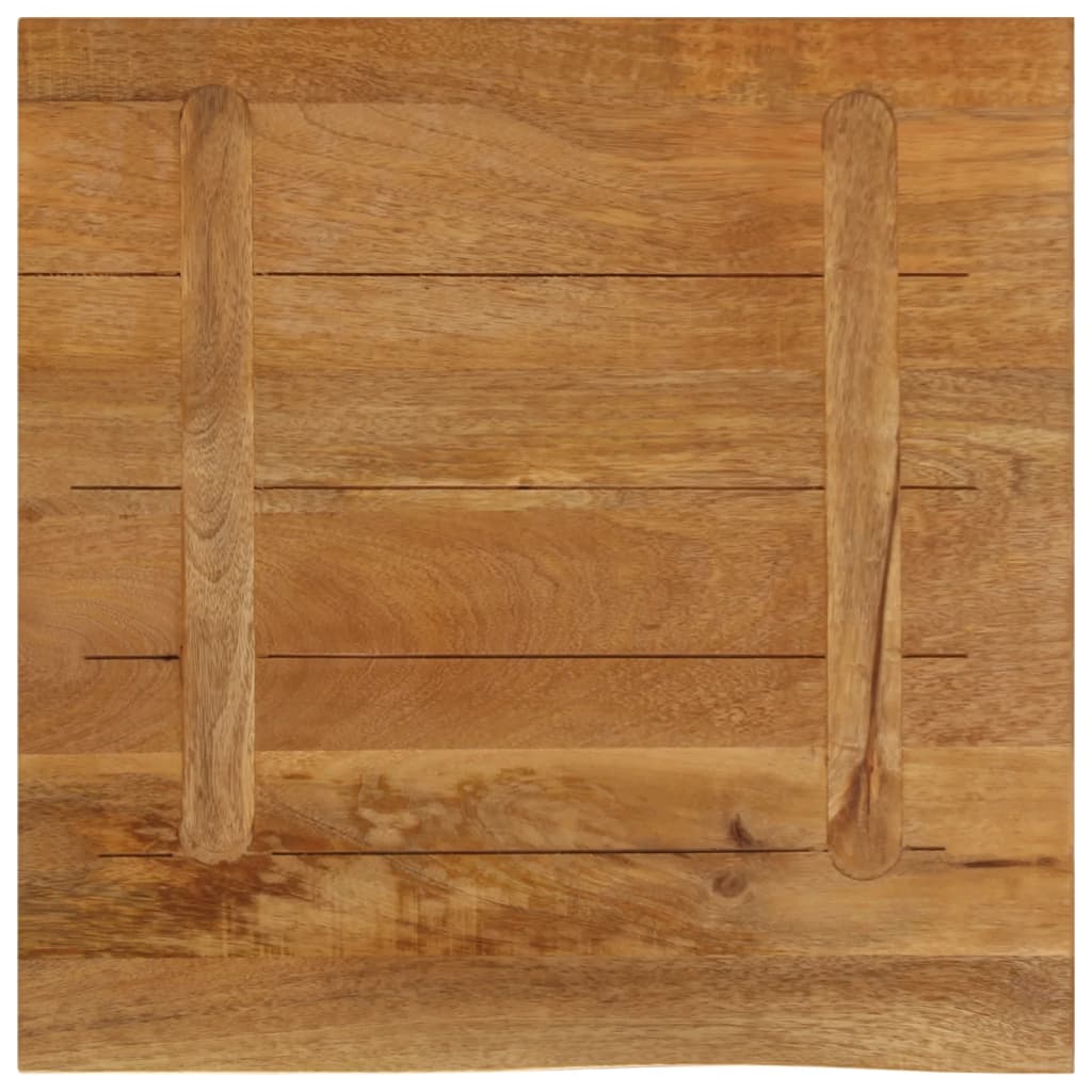 Bordplate med naturlig kant 60x60x2,5 cm heltre mango