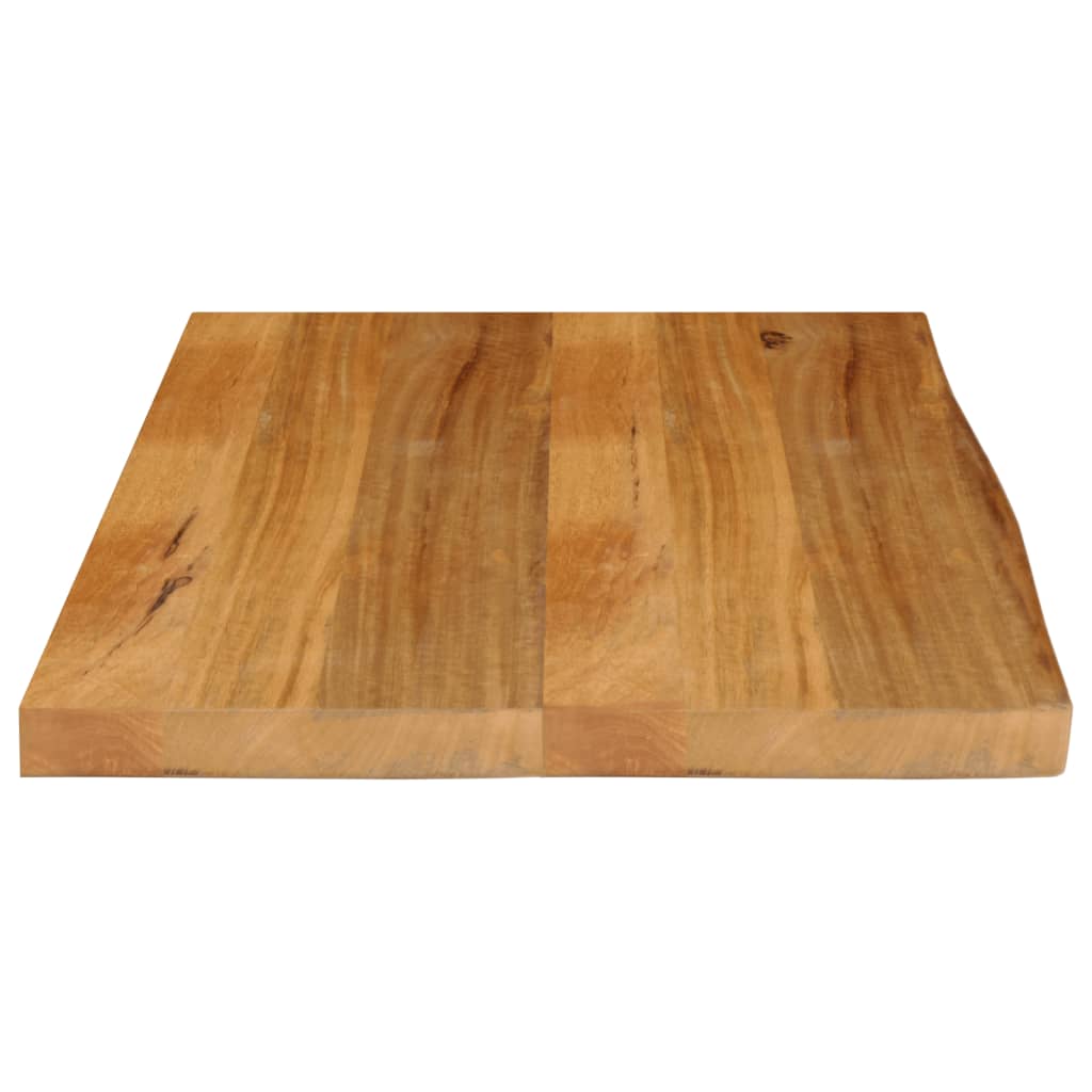 Bordplate 80x60x2,5 cm naturlig kant heltre mango