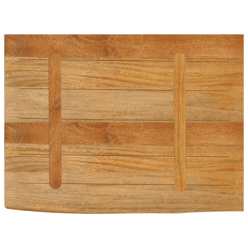 Bordplate 80x60x2,5 cm naturlig kant heltre mango