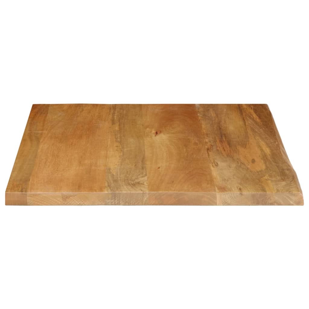 Bordplate 80x80x2,5 cm naturlig kant heltre mango