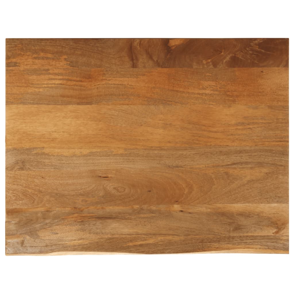 Bordplate 90x80x3,8 cm naturlig kant heltre mango