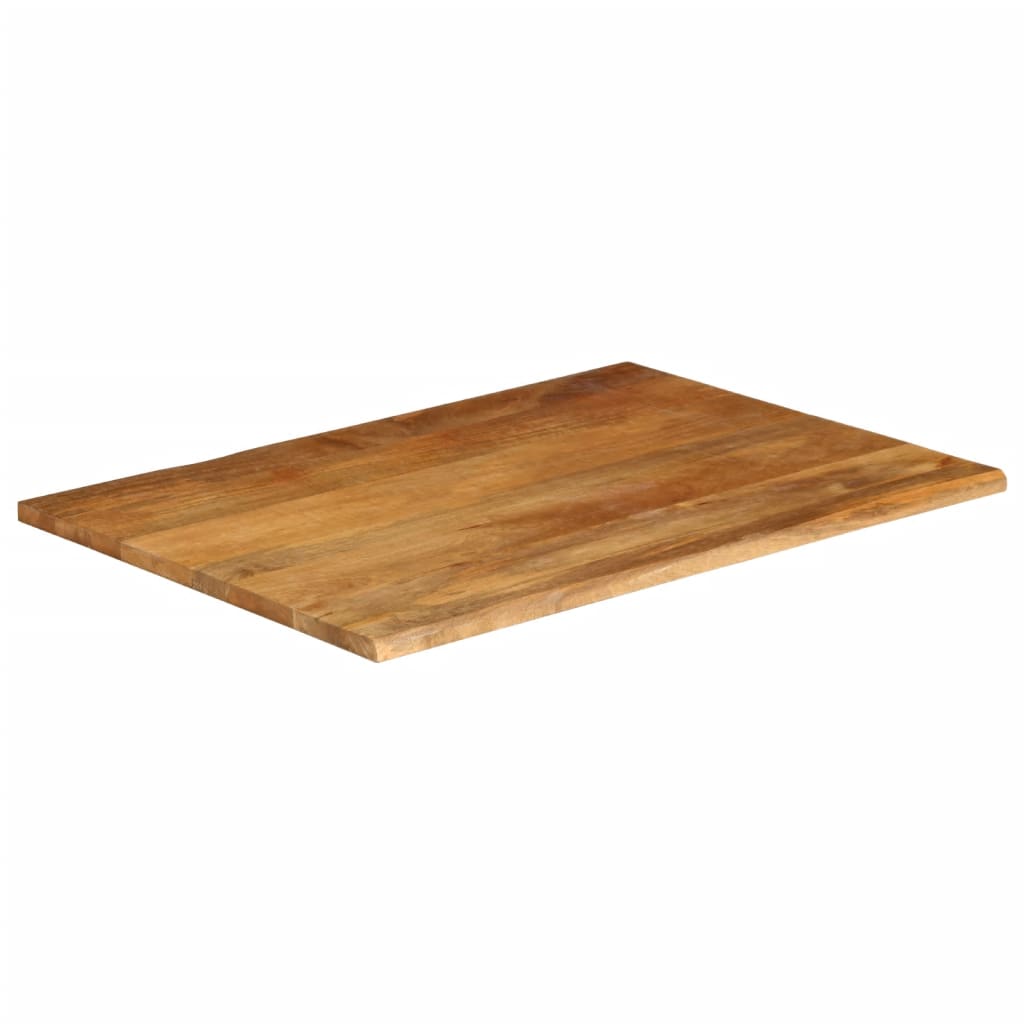 Bordplate 90x80x3,8 cm naturlig kant heltre mango