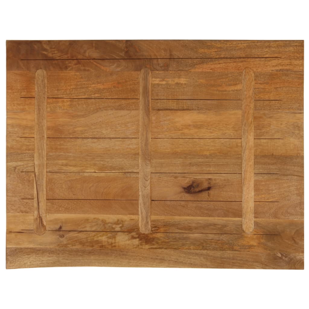 Bordplate 90x80x3,8 cm naturlig kant heltre mango