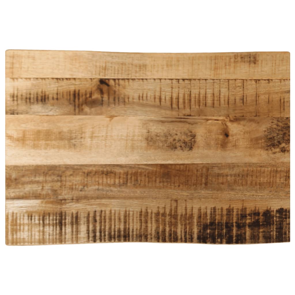 Bordplate naturlig kant 70x40x2,5 cm grovt heltre mangotre