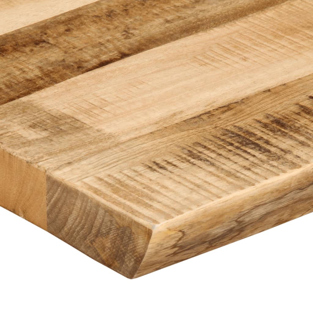Bordplate naturlig kant 90x40x2,5 cm grovt heltre mangotre