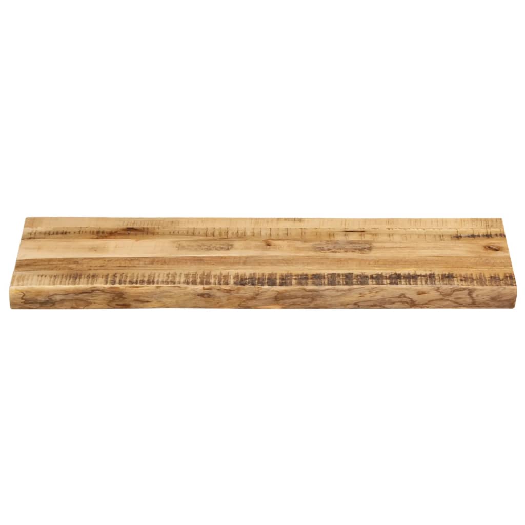 Bordplate naturlig kant 100x40x2,5 cm grovt heltre mangotre