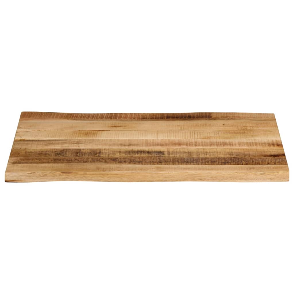Bordplate naturlig kant 80x60x2,5 cm grovt heltre mangotre